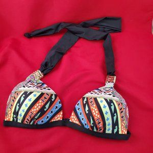 Gianni Bini Swim Bikini Top Padded Multi-Colored S